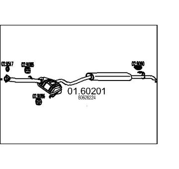 Zadní tlumič výfuku MTS 01.60201