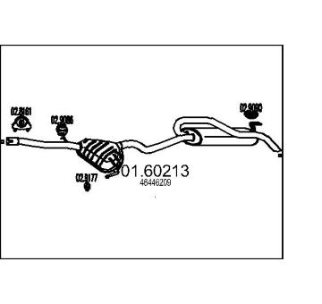 Zadní tlumič výfuku MTS 01.60213