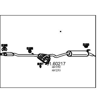 Zadní tlumič výfuku MTS 01.60217