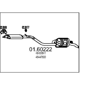 Zadní tlumič výfuku MTS 01.60222