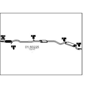 Zadní tlumič výfuku MTS 01.60225