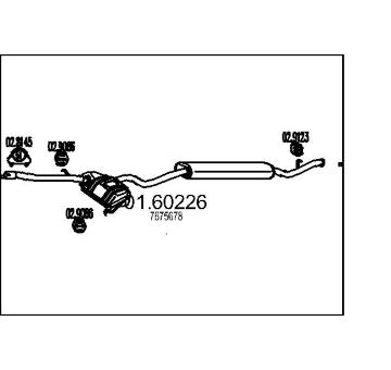 Zadní tlumič výfuku MTS 01.60226