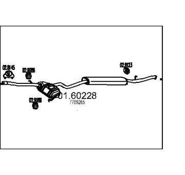 Zadní tlumič výfuku MTS 01.60228
