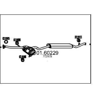 Zadní tlumič výfuku MTS 01.60229