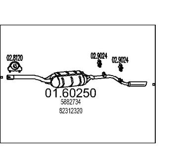 Zadní tlumič výfuku MTS 01.60250