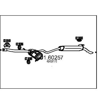 Zadní tlumič výfuku MTS 01.60257
