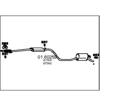 Zadní tlumič výfuku MTS 01.60259