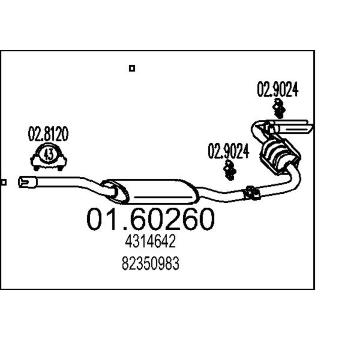 Koncový tlmič výfuku MTS 01.60260