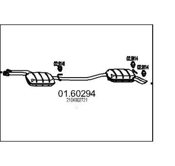 Zadní tlumič výfuku MTS 01.60294
