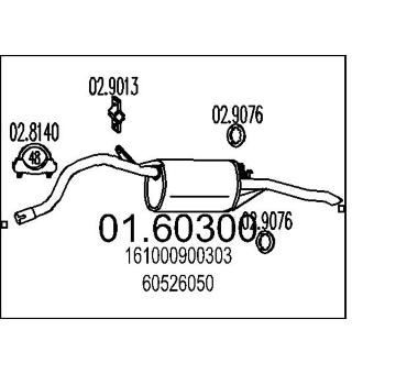 Zadní tlumič výfuku MTS 01.60300
