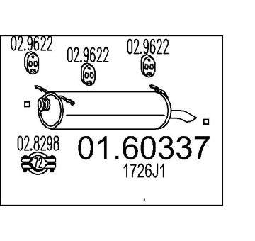 Zadní tlumič výfuku MTS 01.60337
