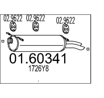 Zadni tlumic vyfuku MTS 01.60341