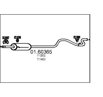 Zadní tlumič výfuku MTS 01.60365