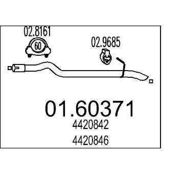 Zadní tlumič výfuku MTS 01.60371