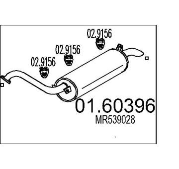 Zadní tlumič výfuku MTS 01.60396