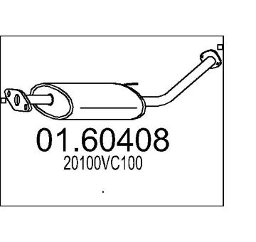 Zadní tlumič výfuku MTS 01.60408