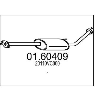 Zadní tlumič výfuku MTS 01.60409