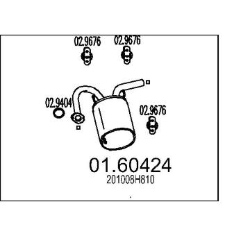 Zadní tlumič výfuku MTS 01.60424