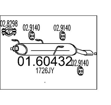 Zadní tlumič výfuku MTS 01.60432