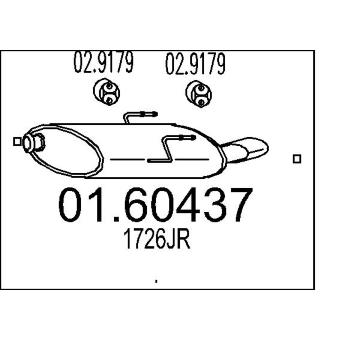Zadní tlumič výfuku MTS 01.60437