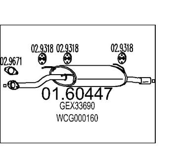Zadní tlumič výfuku MTS 01.60447