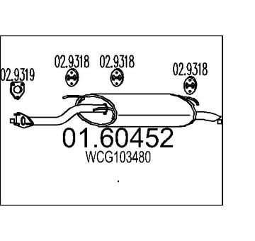 Zadní tlumič výfuku MTS 01.60452