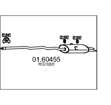 Zadni tlumic vyfuku MTS 01.60455