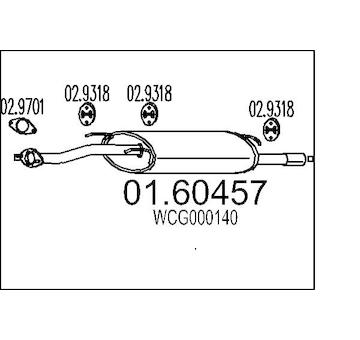 Zadní tlumič výfuku MTS 01.60457