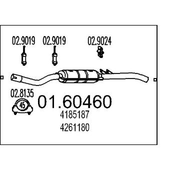 Koncový tlmič výfuku MTS 01.60460
