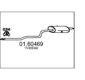 Zadní tlumič výfuku MTS 01.60469