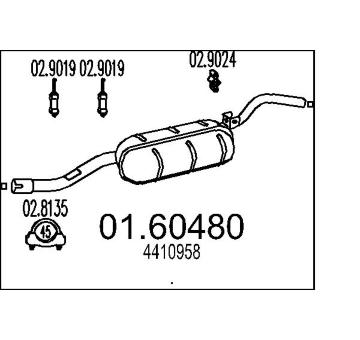 Koncový tlmič výfuku MTS 01.60480