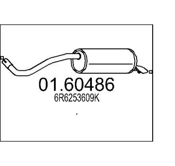 Zadni tlumic vyfuku MTS 01.60486