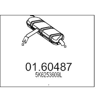 Zadní tlumič výfuku MTS 01.60487
