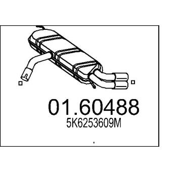 Zadní tlumič výfuku MTS 01.60488
