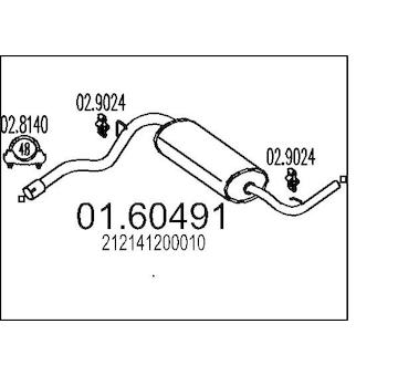 Zadní tlumič výfuku MTS 01.60491