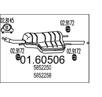 Zadní tlumič výfuku MTS 01.60506