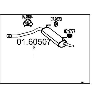 Zadní tlumič výfuku MTS 01.60507