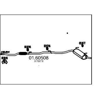 Zadní tlumič výfuku MTS 01.60508