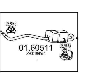 Zadní tlumič výfuku MTS 01.60511