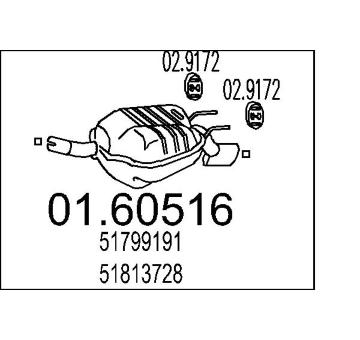 Zadní tlumič výfuku MTS 01.60516