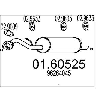 Zadní tlumič výfuku MTS 01.60525