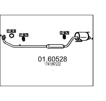 Zadní tlumič výfuku MTS 01.60528