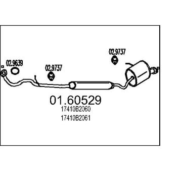 Zadní tlumič výfuku MTS 01.60529