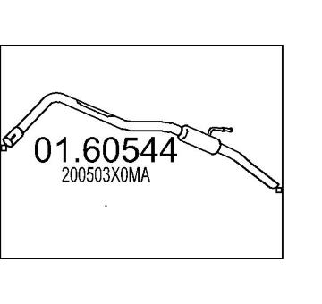 Zadní tlumič výfuku MTS 01.60544