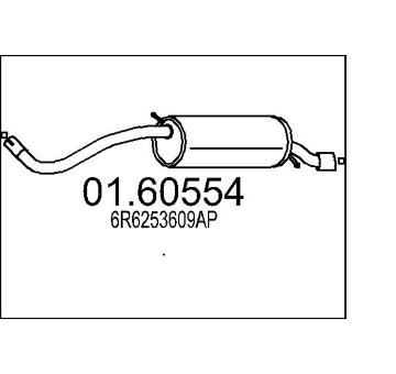 Zadní tlumič výfuku MTS 01.60554