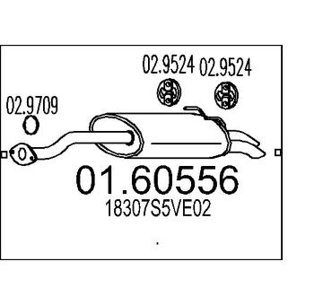 Zadní tlumič výfuku MTS 01.60556