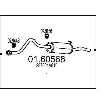 Zadni tlumic vyfuku MTS 01.60568