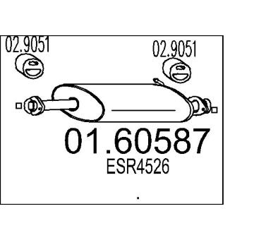 Zadní tlumič výfuku MTS 01.60587