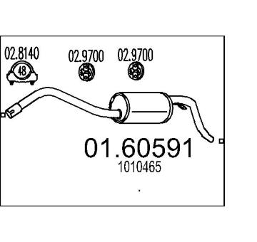 Zadní tlumič výfuku MTS 01.60591