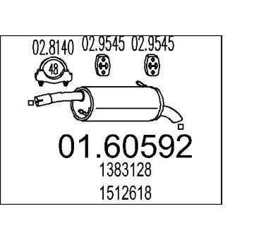 Zadní tlumič výfuku MTS 01.60592